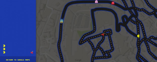 Google transforma Maps no jogo Pac-Man