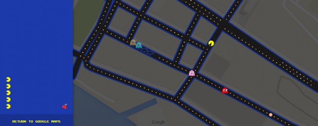 Podem jogar Pac-Man nas ruas do Google Maps