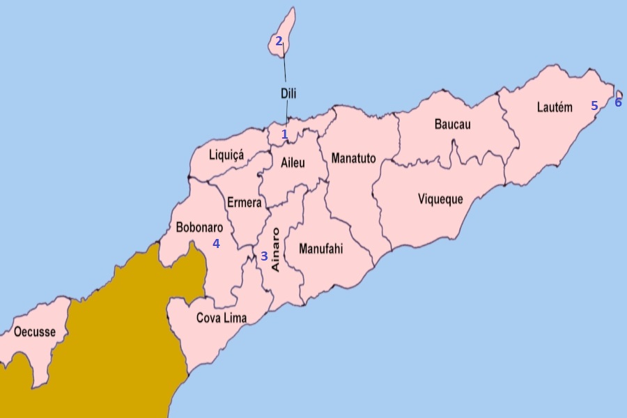 mapa timor leste